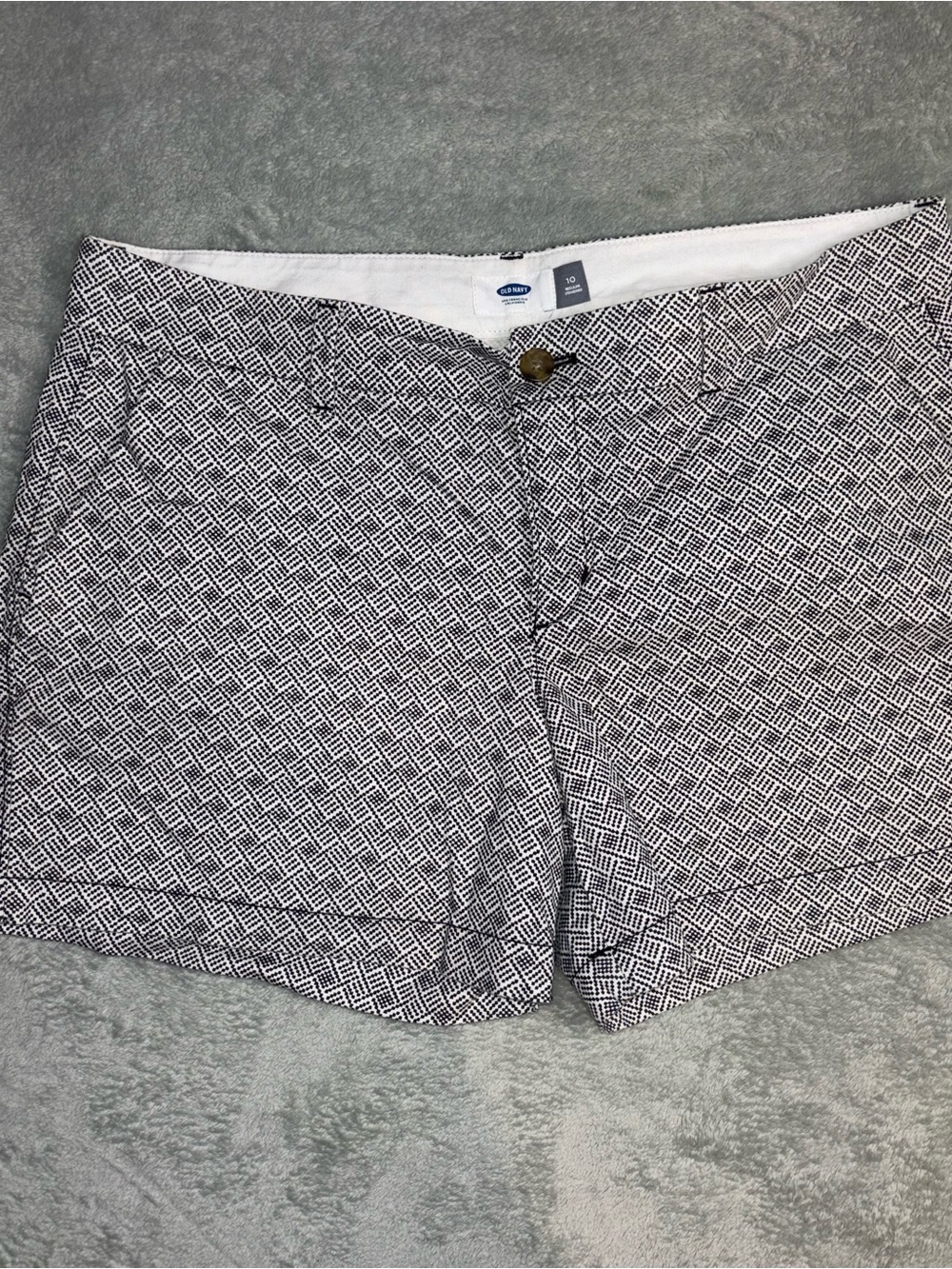 Patterned Cotton Blend shorts size 10